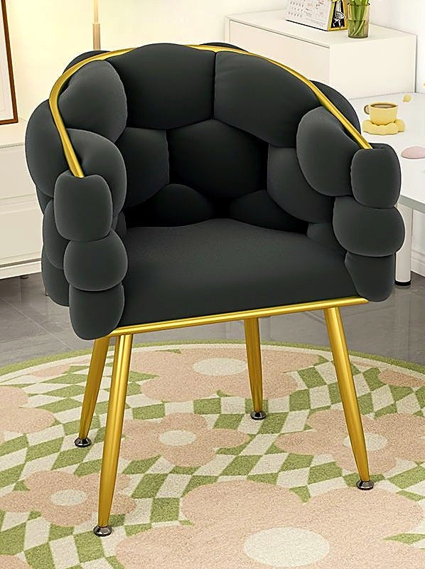 Fauteuil bulle AUBRYNE, coloris gris anthracite