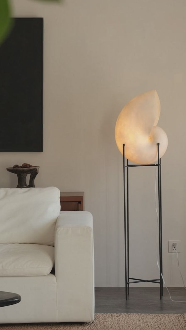 Vidéo de la lampe coquillage en résine AUBRYNE